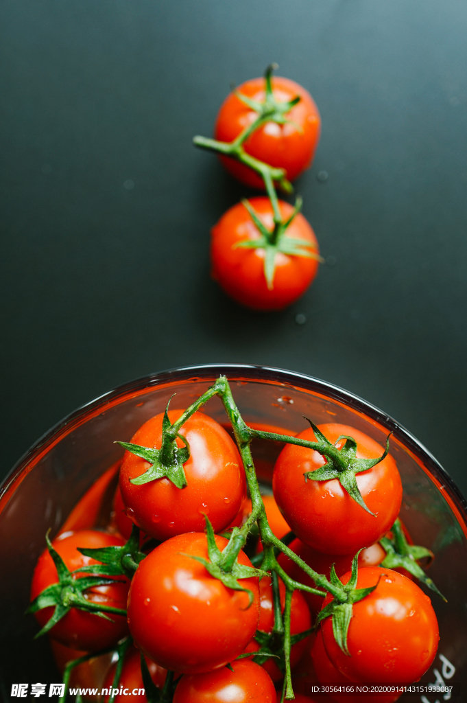 西红柿番茄水果圣女果背景素材