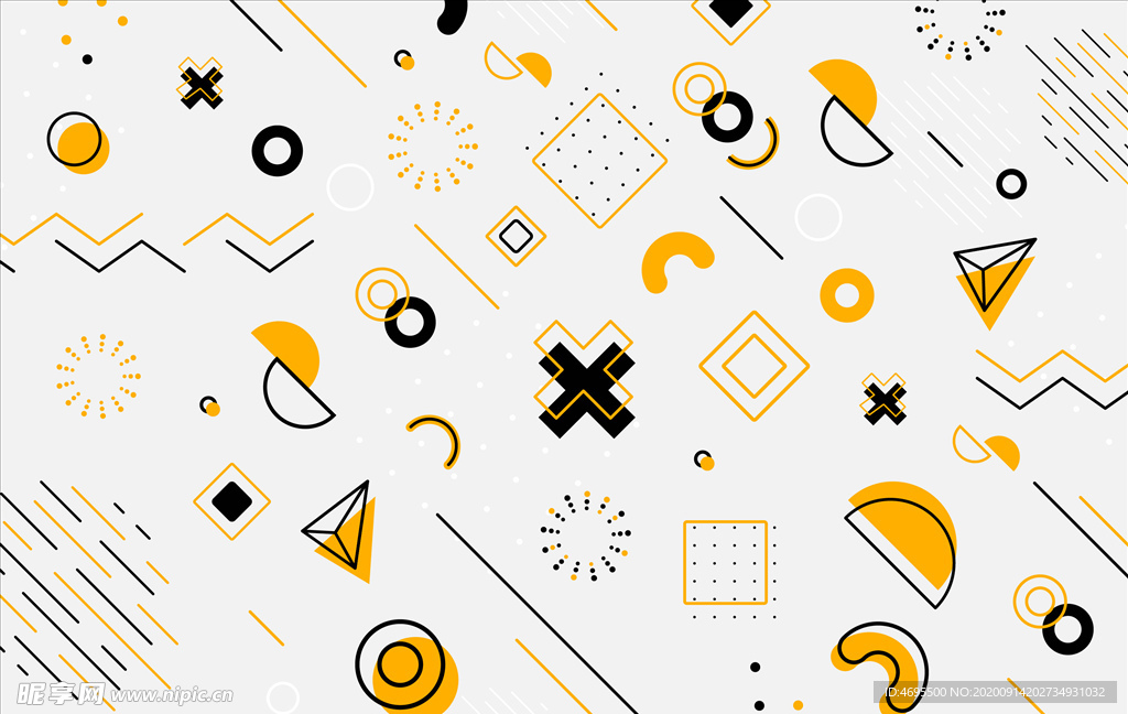 卡通装饰图案矢量图