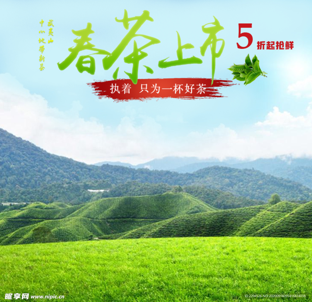 茶叶茶饮活动促销优惠淘宝主图