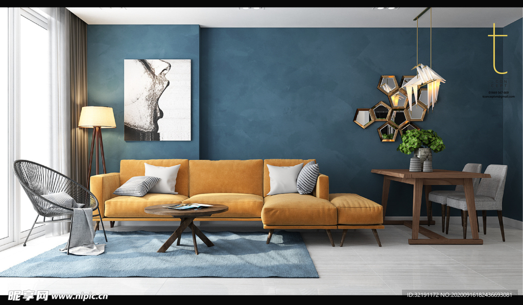 北欧客厅室内设计