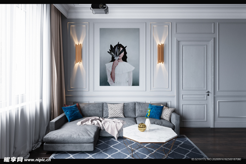 北欧客厅室内设计