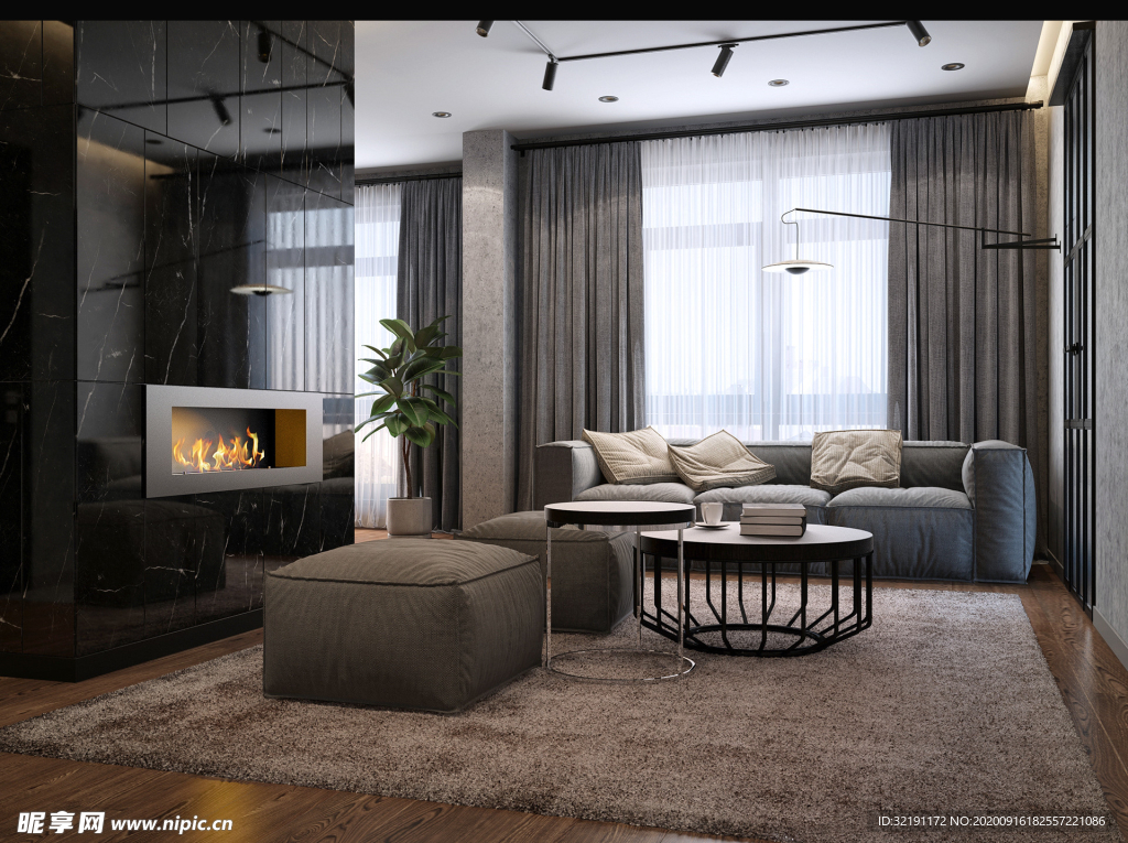 北欧客厅室内设计