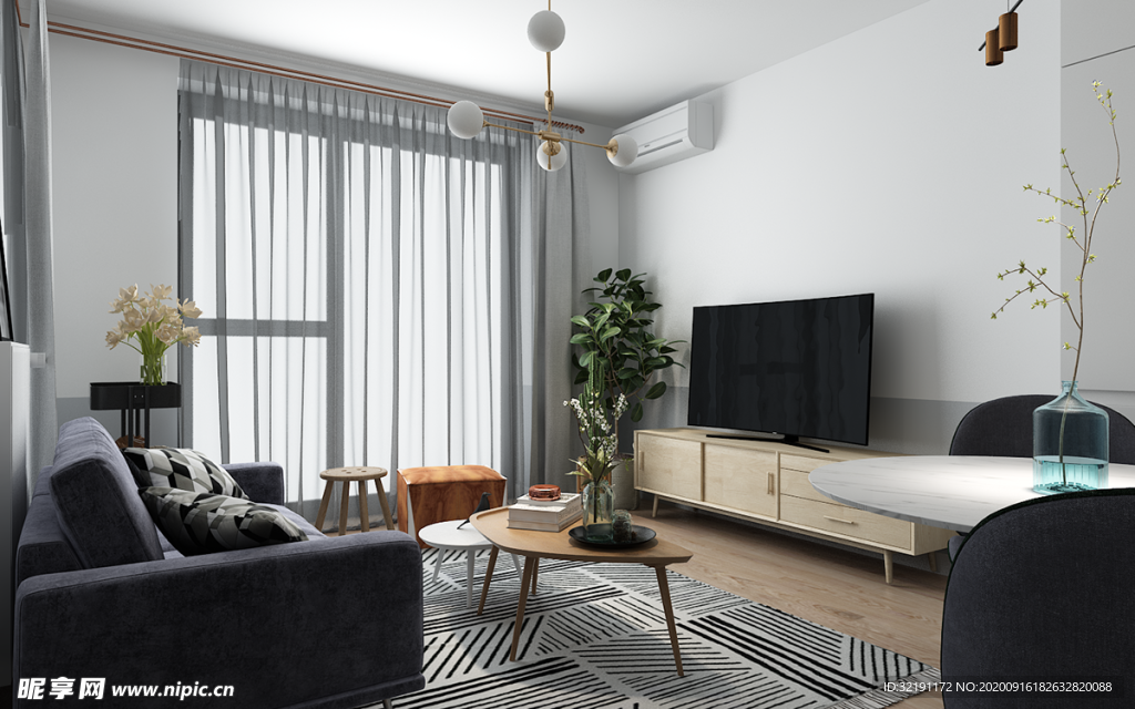 北欧客厅室内设计