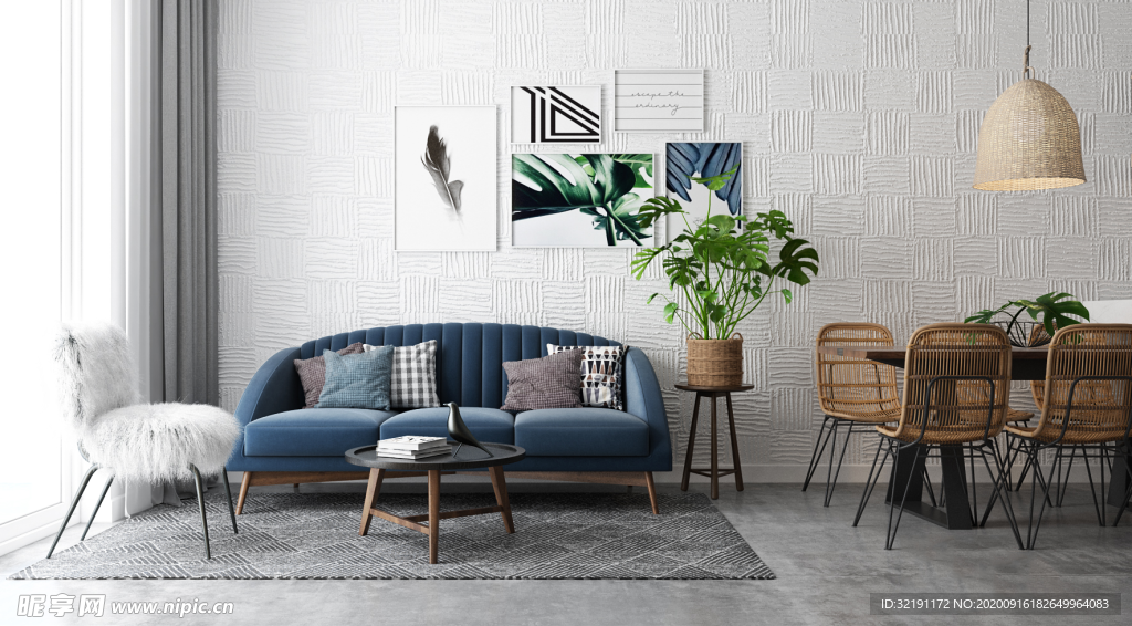 北欧客厅室内设计