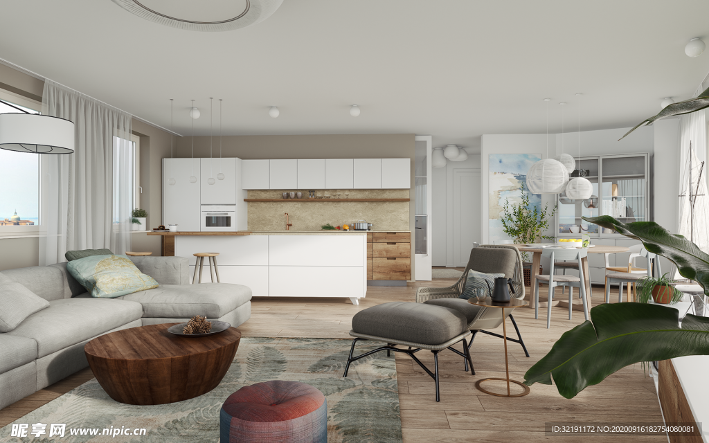 北欧客厅室内设计