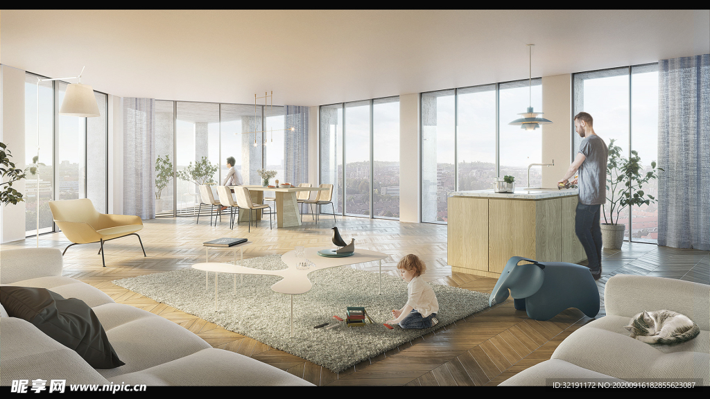 北欧客厅室内设计