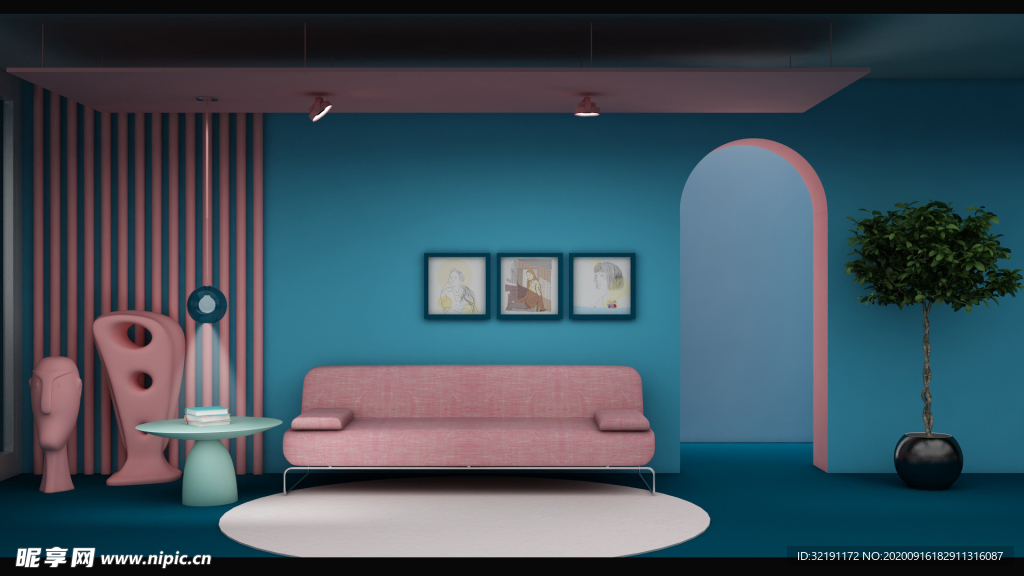 北欧客厅室内设计