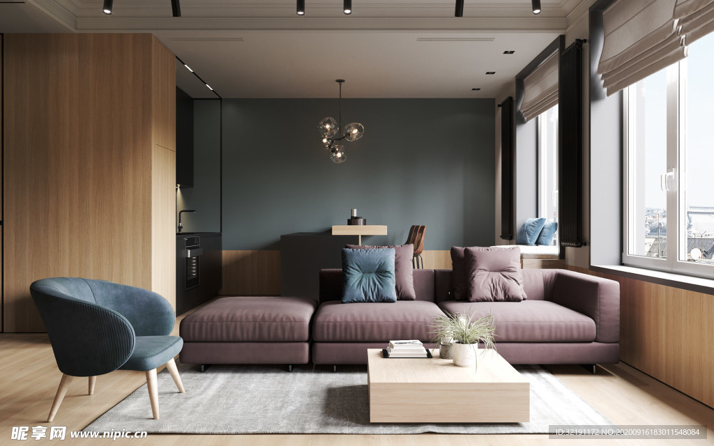 北欧客厅室内设计