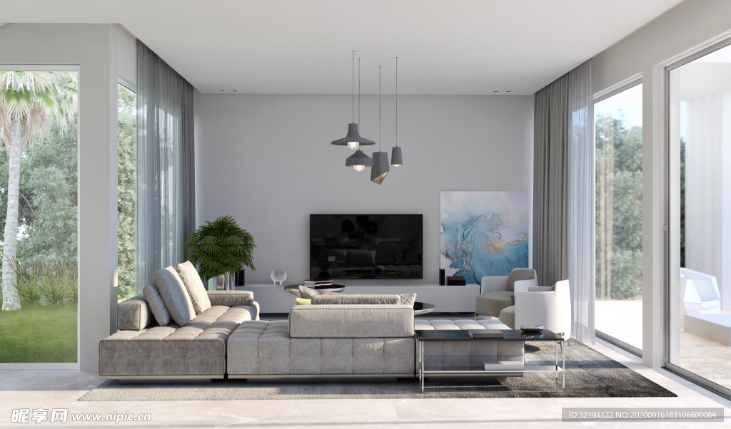 北欧客厅室内设计