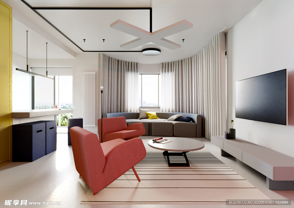 北欧客厅室内设计