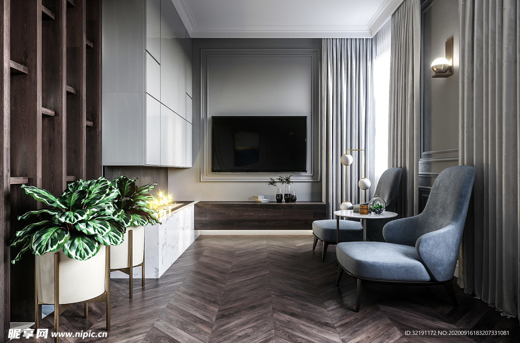 北欧客厅室内设计