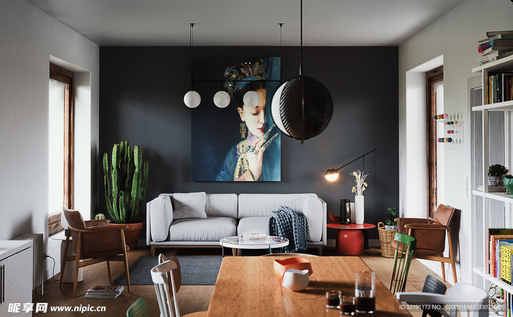 北欧客厅室内设计