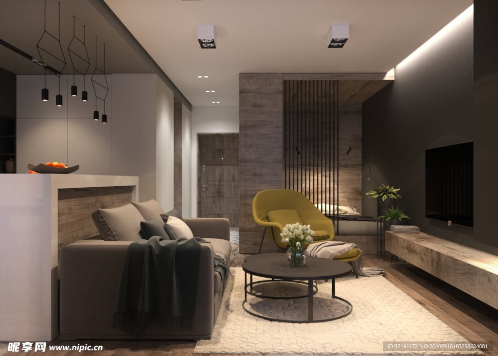 北欧客厅室内设计