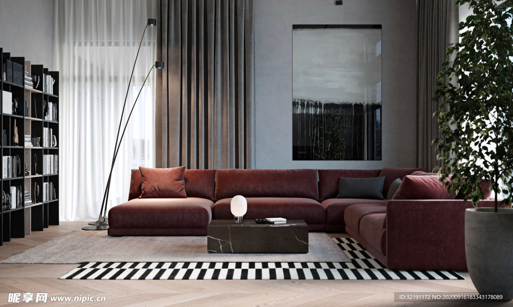 北欧客厅室内设计