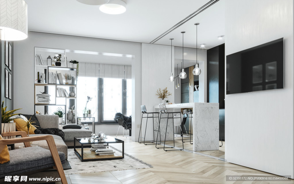 北欧客厅室内设计