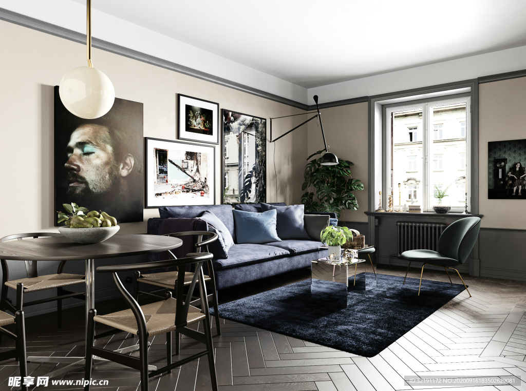 北欧客厅室内设计