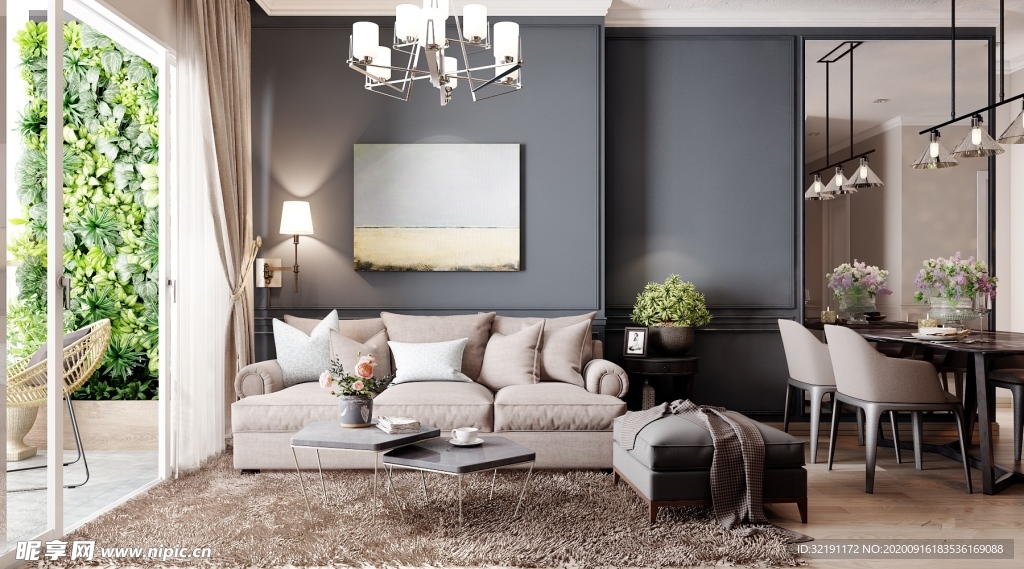 北欧客厅室内设计