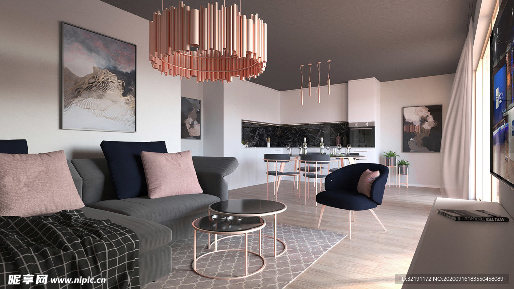 北欧客厅室内设计