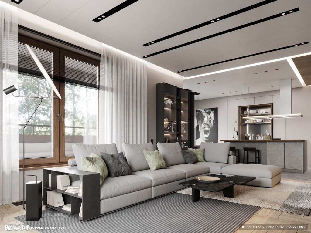 北欧客厅室内设计