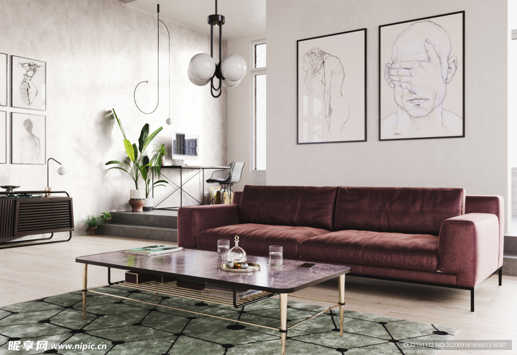 北欧客厅室内设计