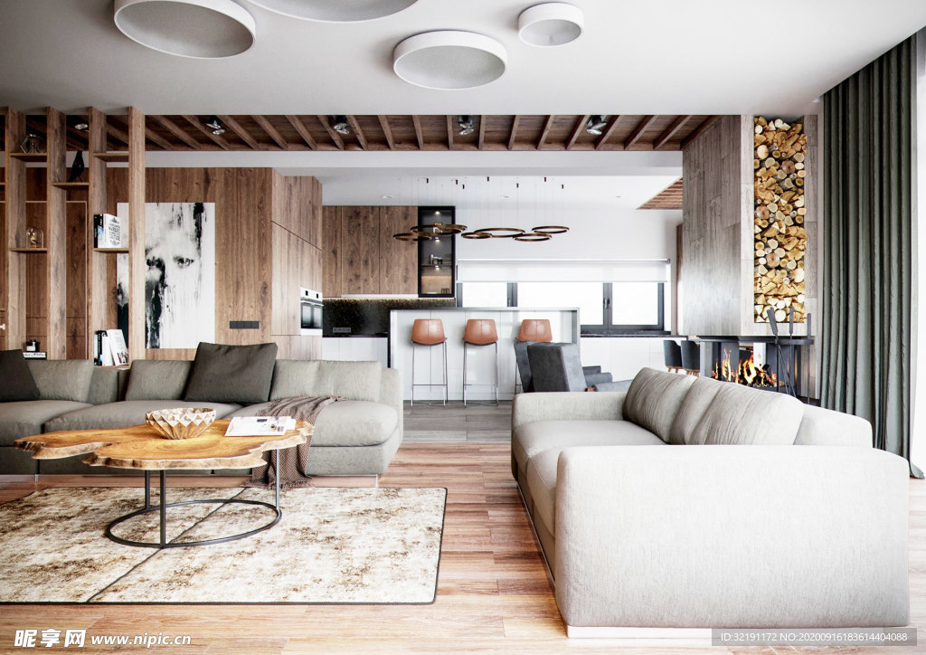 北欧客厅室内设计