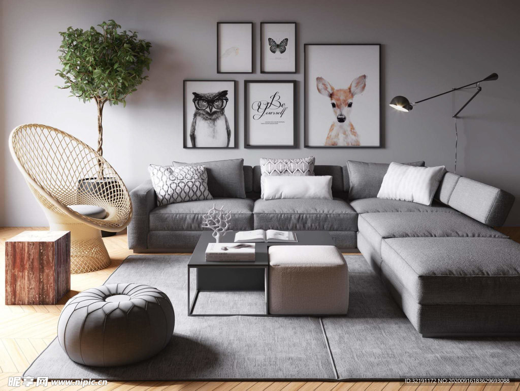 北欧客厅室内设计