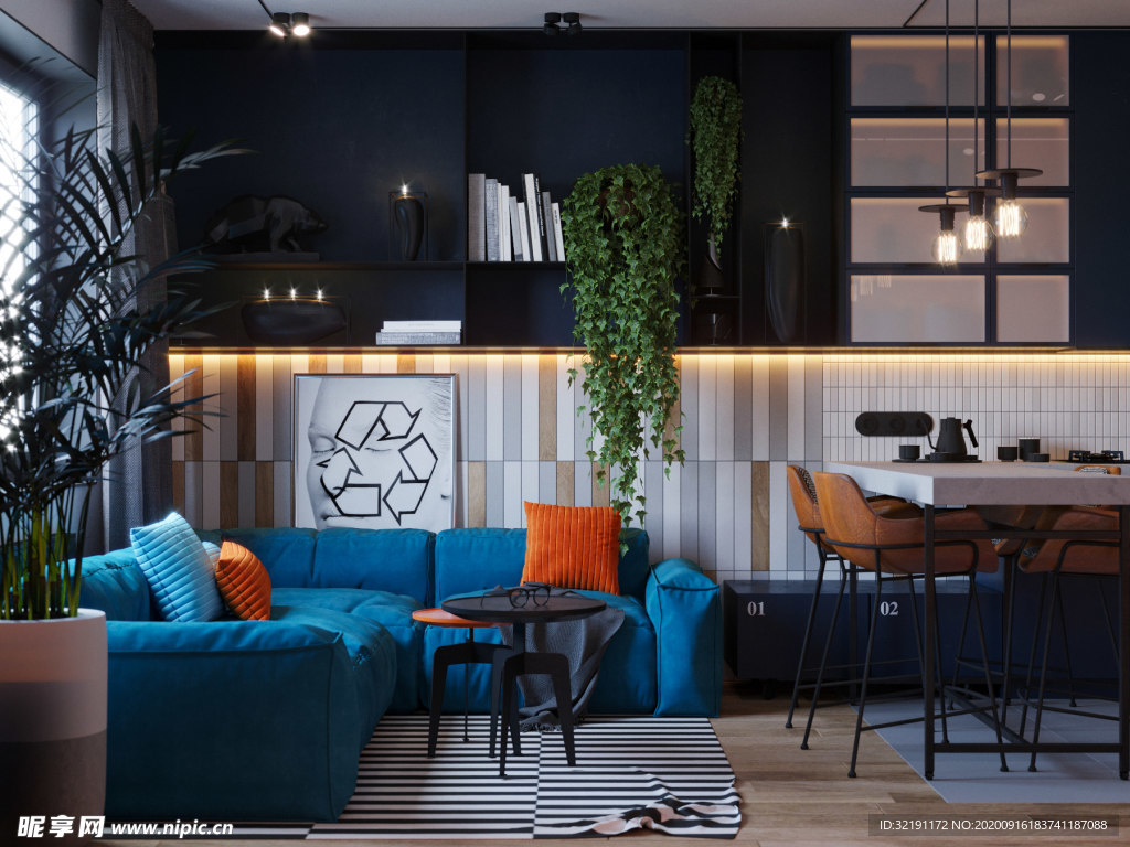 北欧客厅室内设计