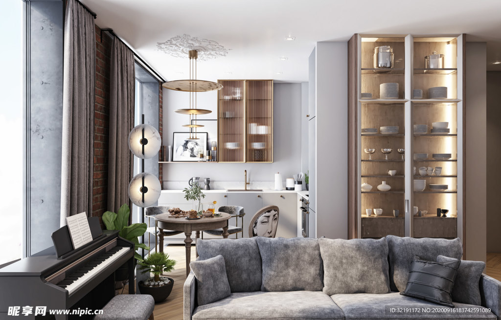 北欧客厅室内设计