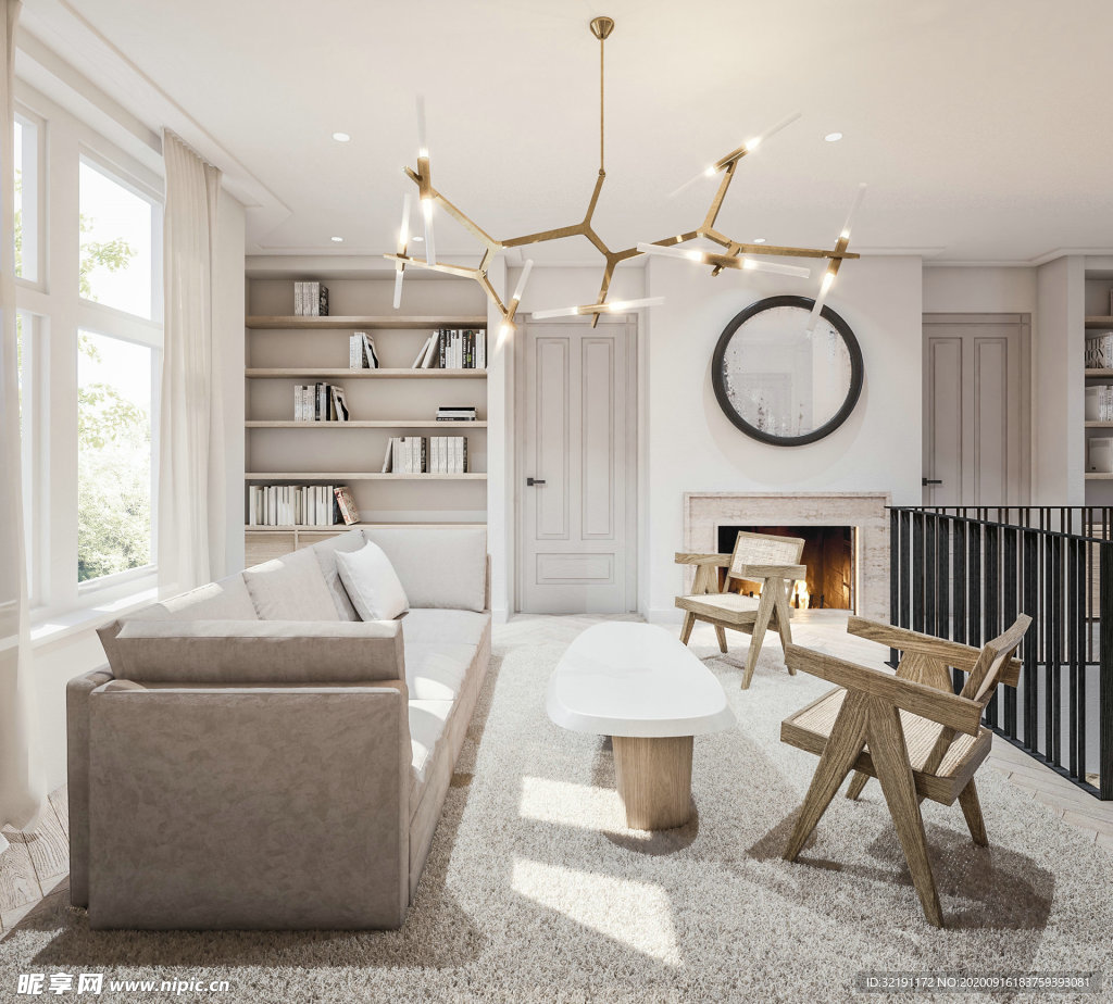 北欧客厅室内设计