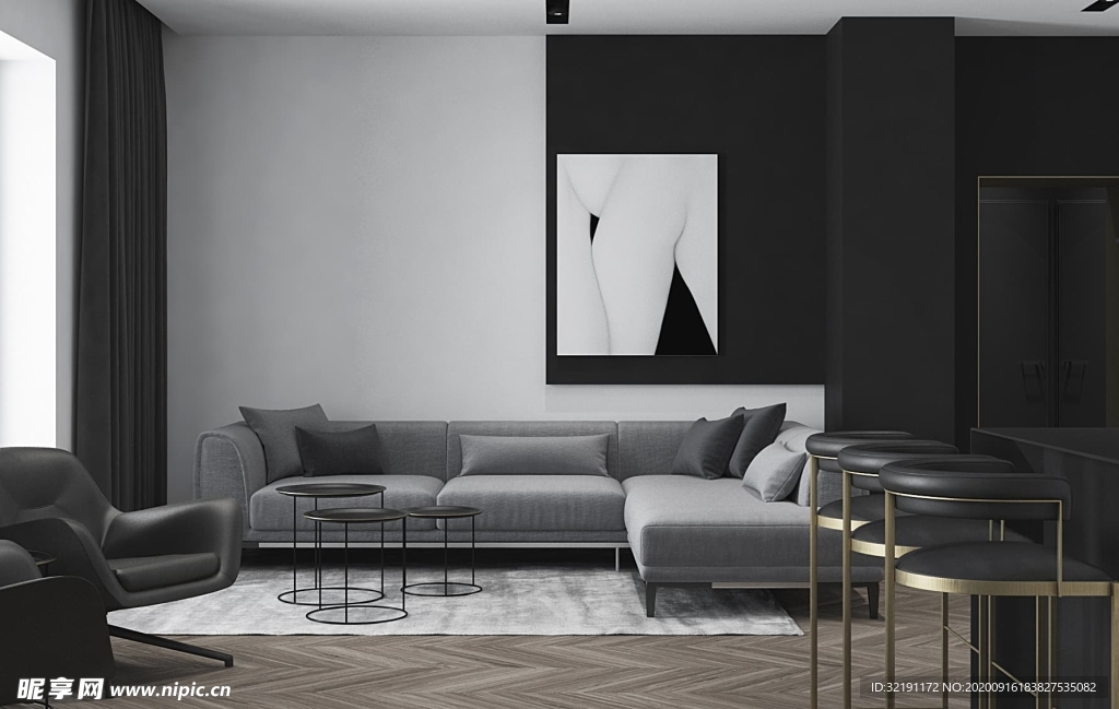 北欧客厅室内设计