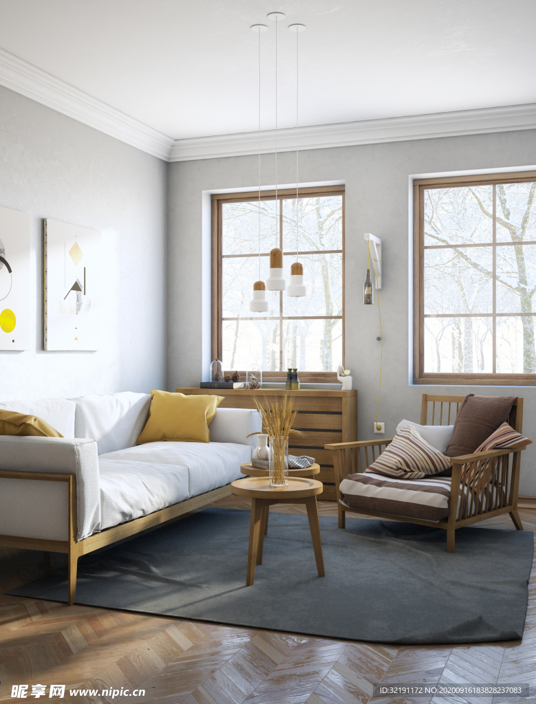 北欧客厅室内设计