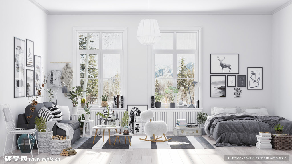 北欧客厅室内设计