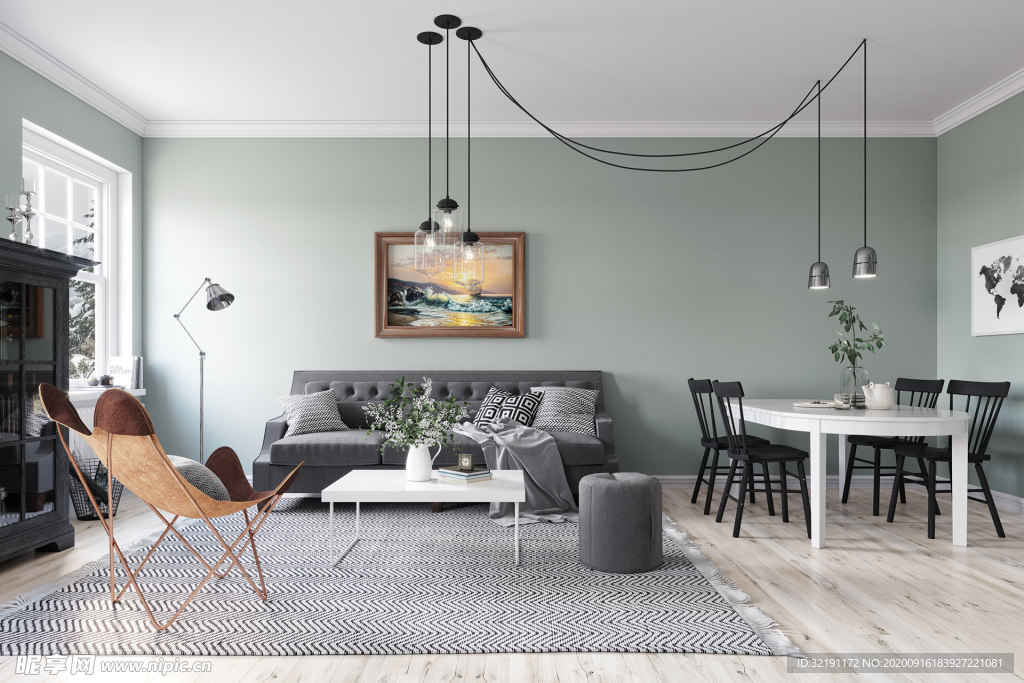 北欧客厅室内设计