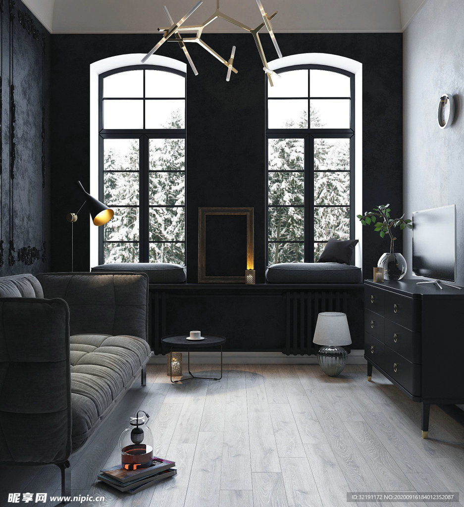 北欧客厅室内设计