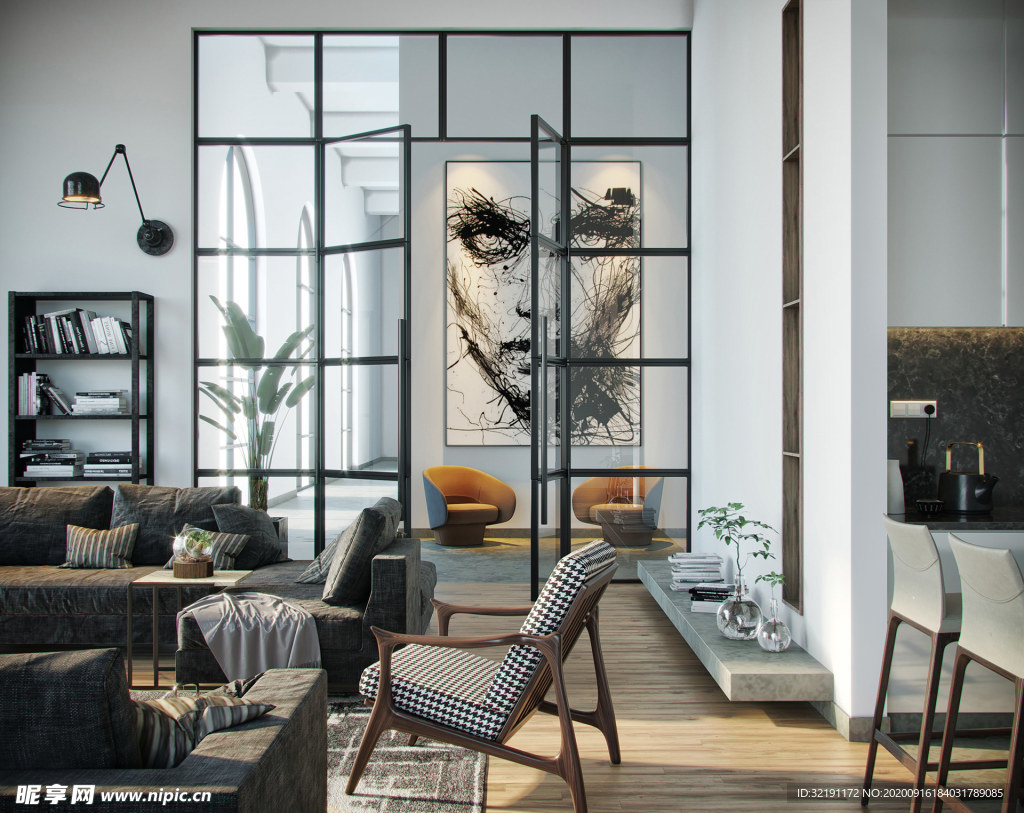 北欧客厅室内设计