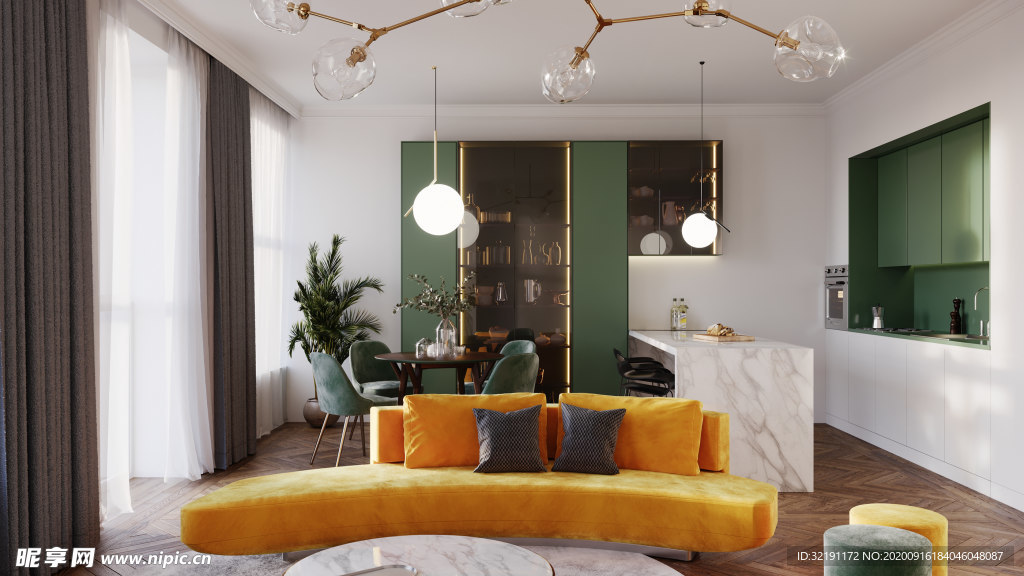 北欧客厅室内设计