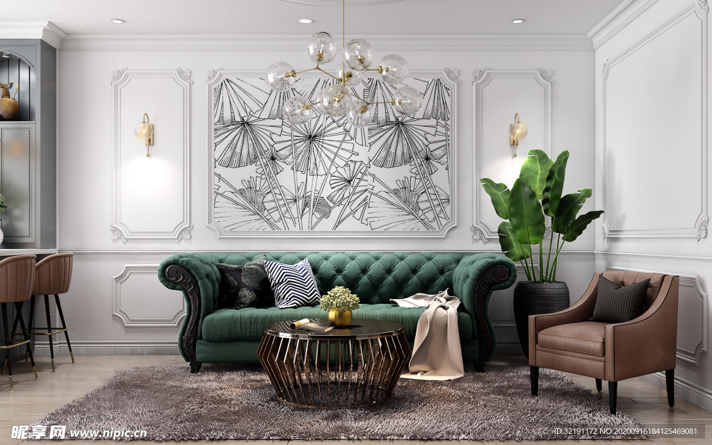 北欧客厅室内设计