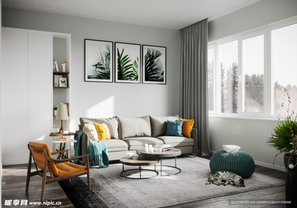 北欧客厅室内设计