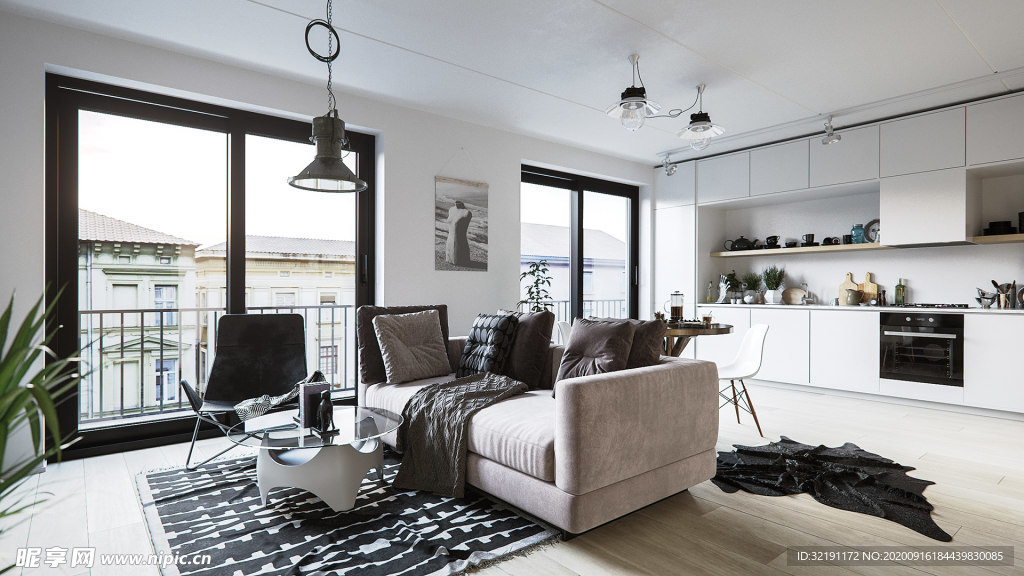 北欧客厅室内设计