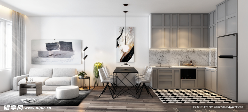 北欧客厅室内设计