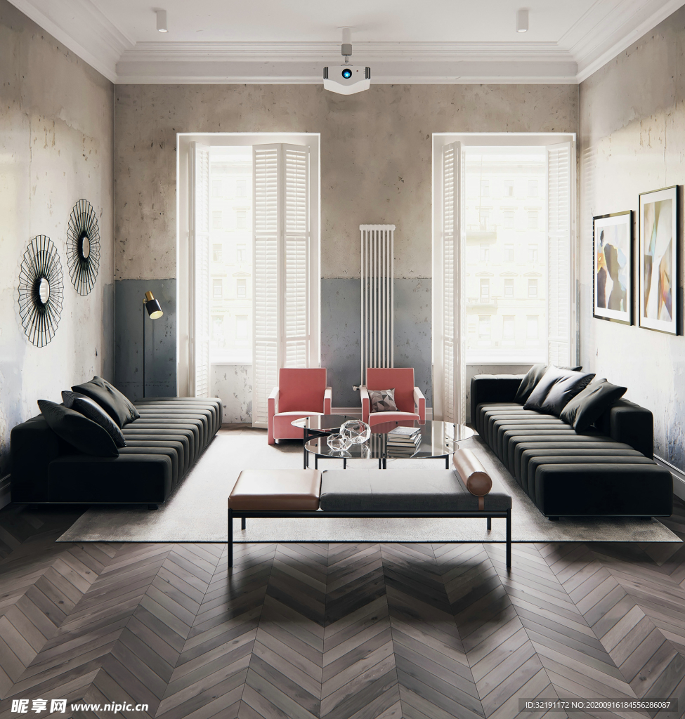 北欧客厅室内设计