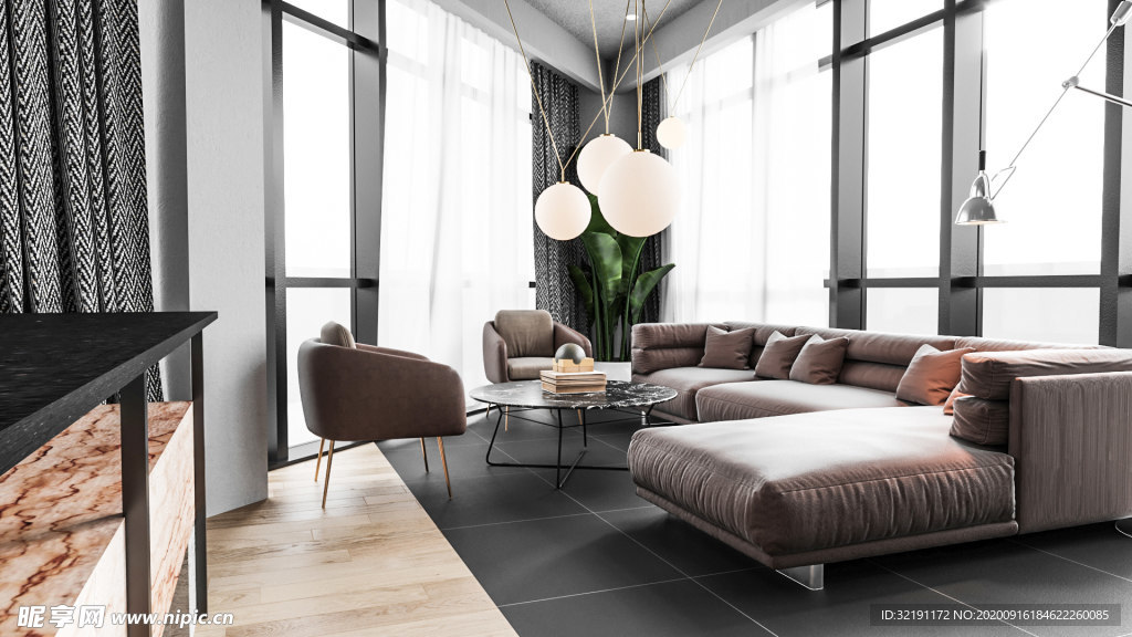 北欧客厅室内设计