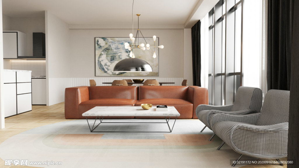 北欧客厅室内设计