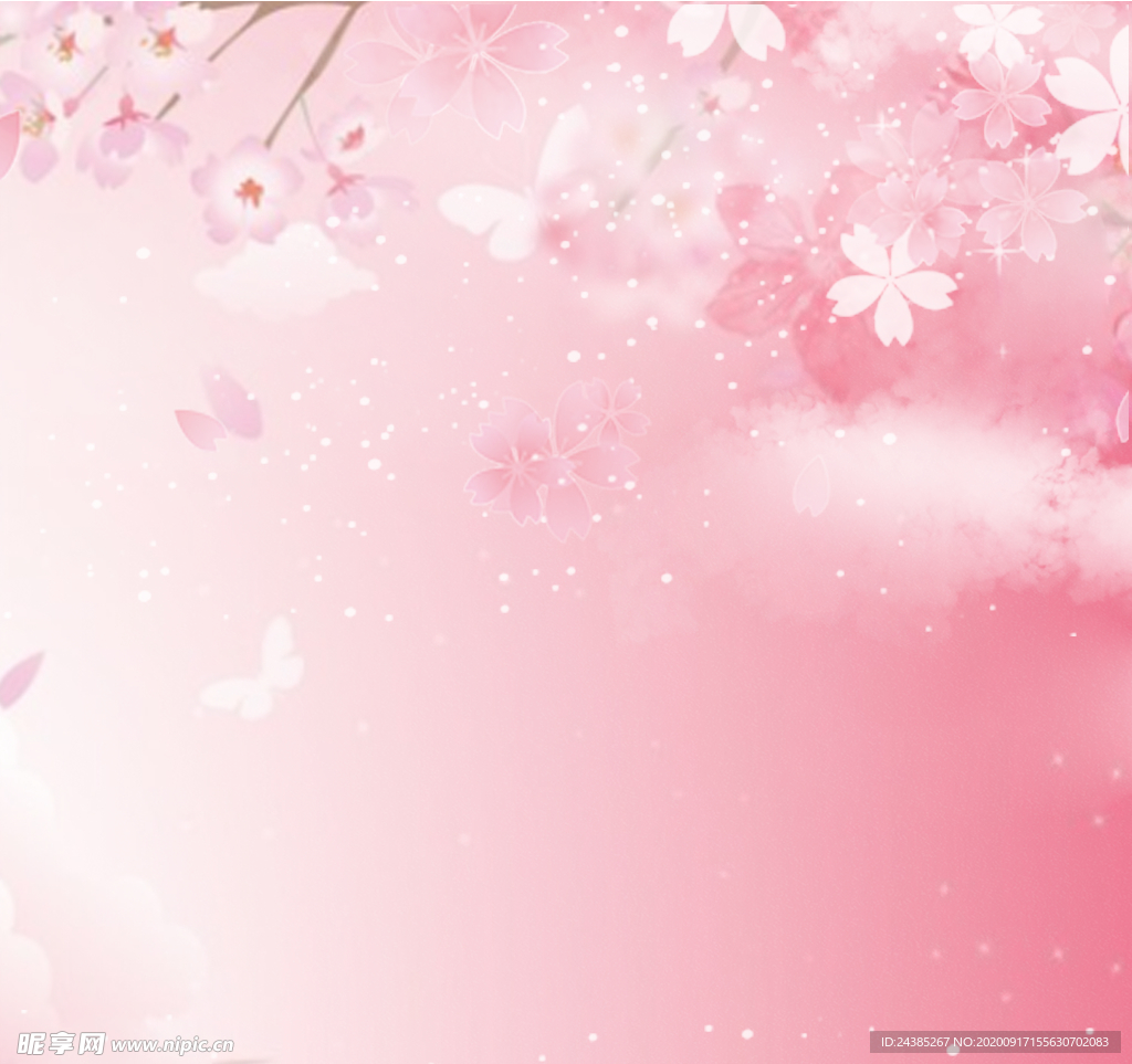 粉色花卉背景