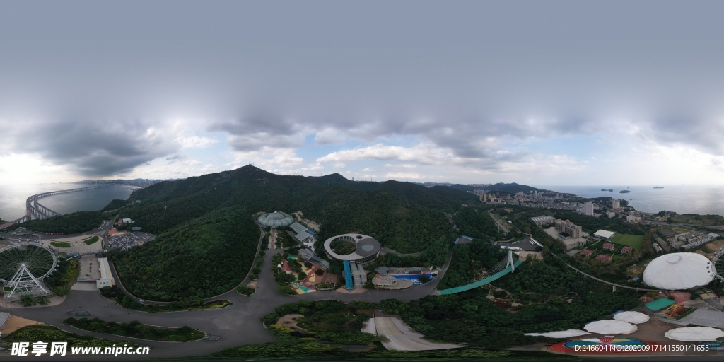 大连森林动物园全景图