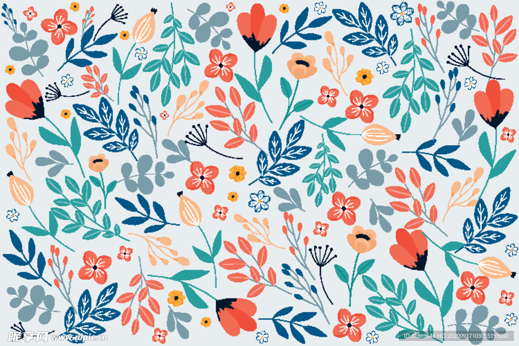 无缝印花 花纹无缝图案