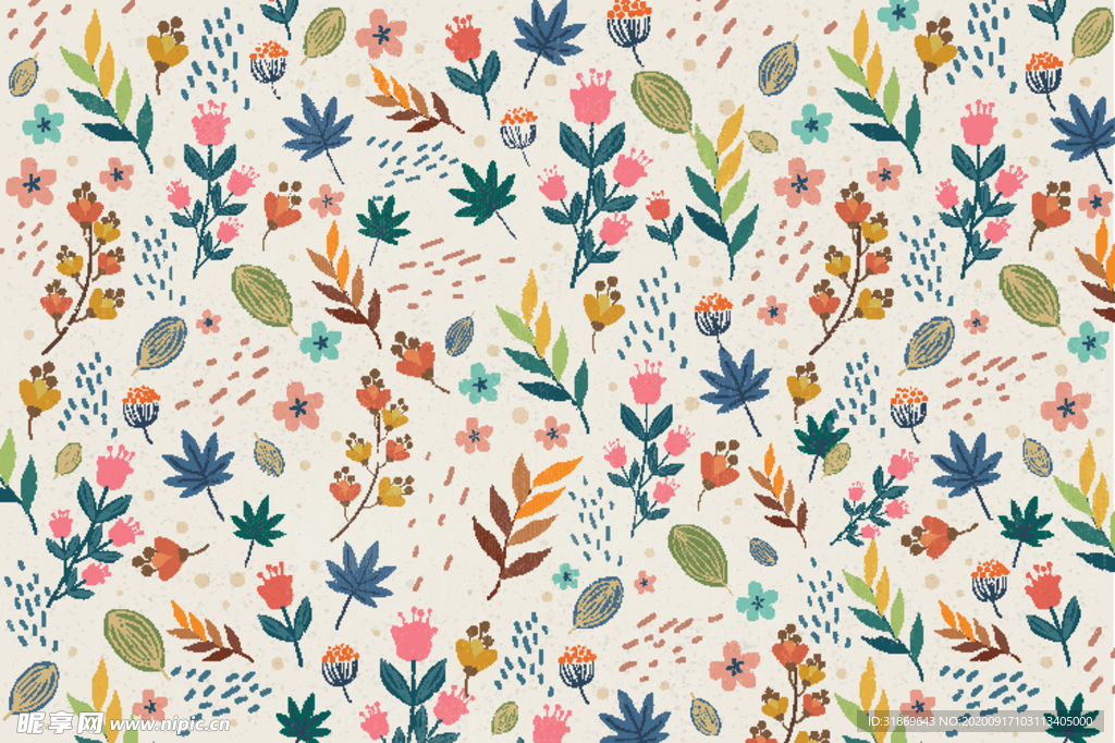 无缝印花 花纹无缝图案