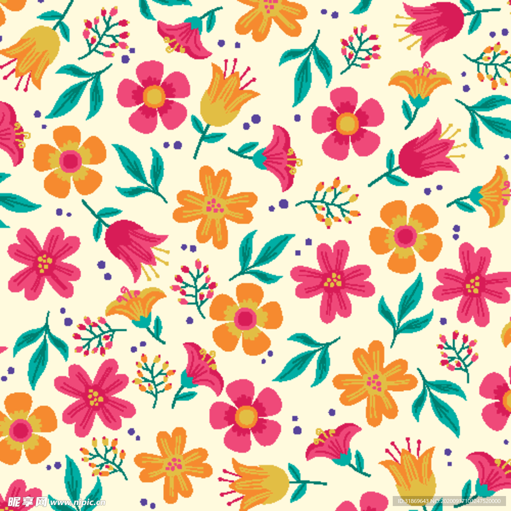 无缝印花 花纹无缝图案