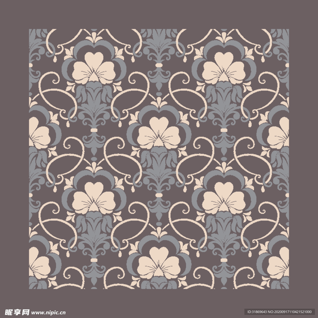 无缝印花 花纹无缝图案