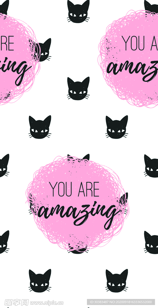 黑猫 循环 卡通